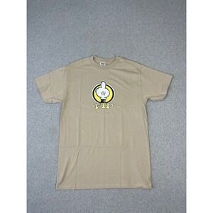FTP Finger Tee Shirt Mens M Khaki F**k The Population Short Sleeve Made USA
